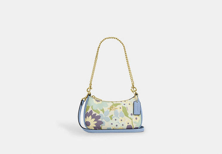 Teri Mini Crossbody Bag - Gold/Blue Bell Multi