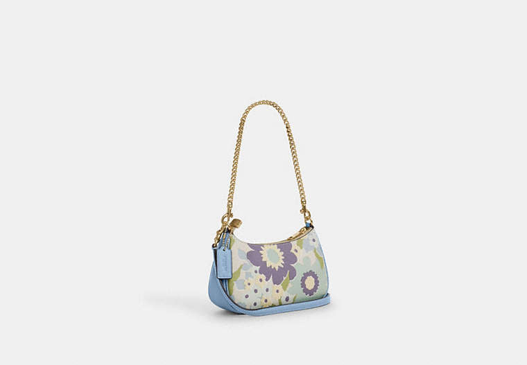 Teri Mini Crossbody Bag - Gold/Blue Bell Multi