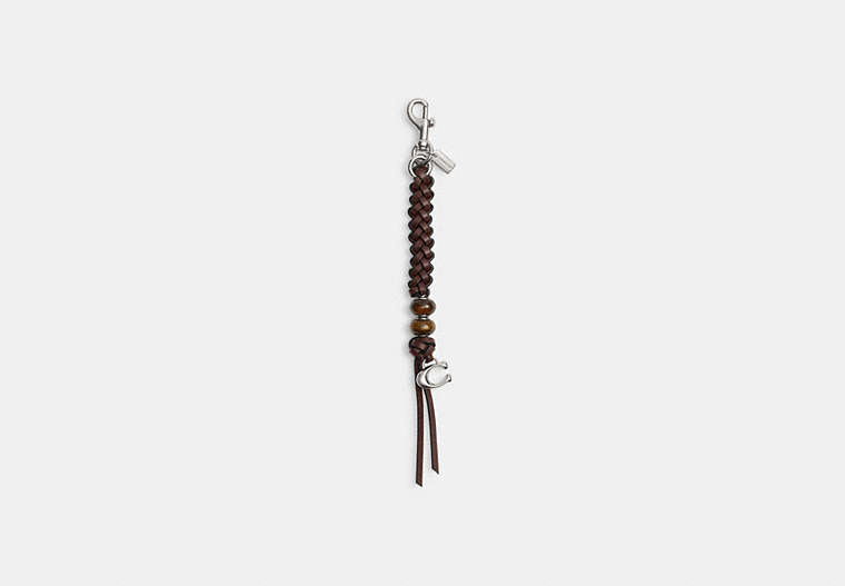 Heritage Bead Bag Charm - Silver/Maple Multi