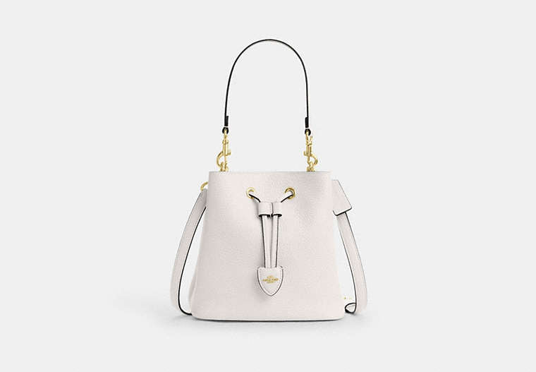 Rowan Bucket Bag - Gold/Chalk