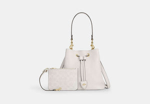 Rowan Bucket Bag - Gold/Chalk