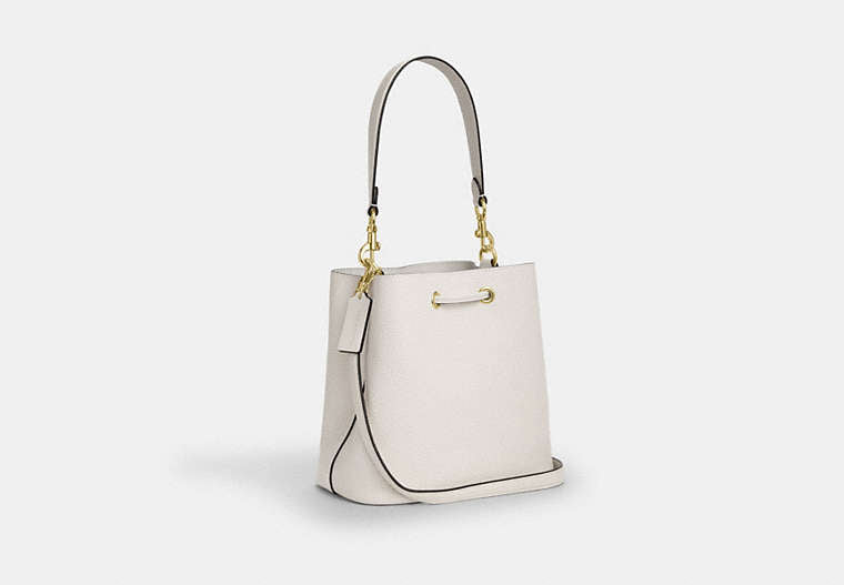 Rowan Bucket Bag - Gold/Chalk