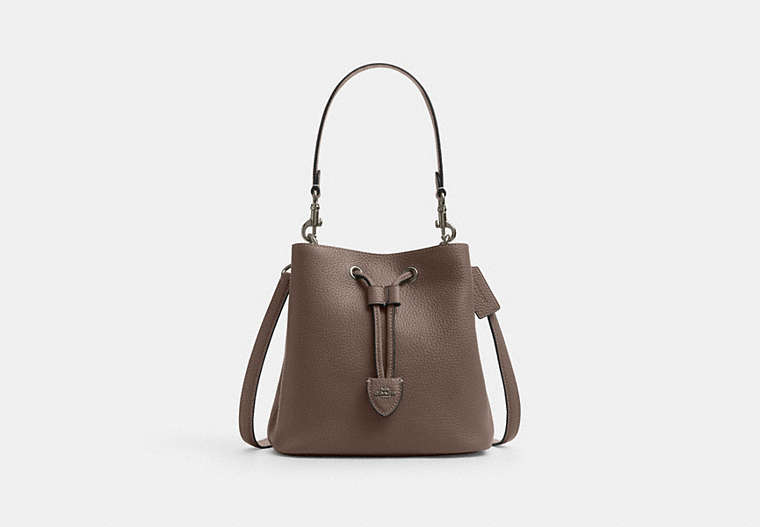 Rowan Bucket Bag - Gunmetal/Dark Stone