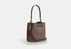 Rowan Bucket Bag - Gunmetal/Dark Stone
