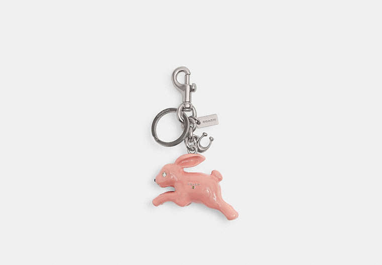 Bunny Bag Charm - Silver/Pink