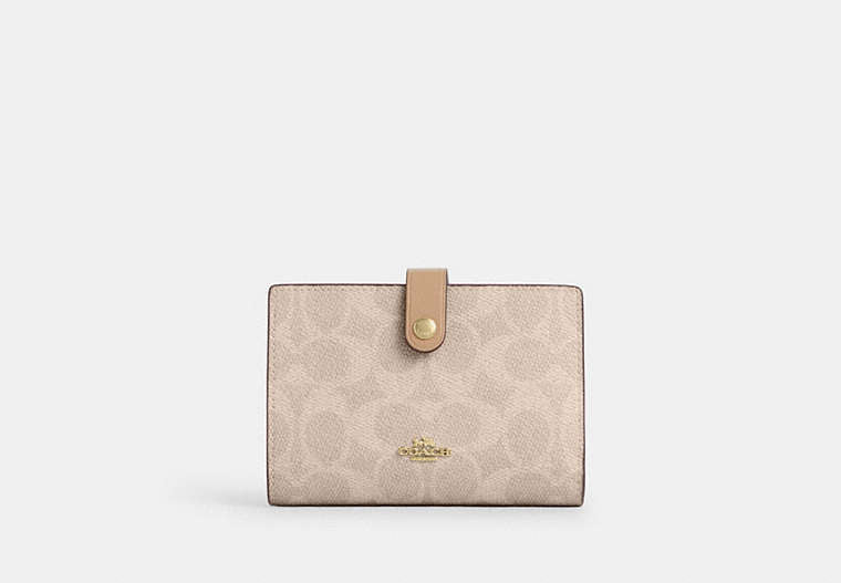 2-In-1 Wallet In Signature Chenille - Gold/Sand/Tan