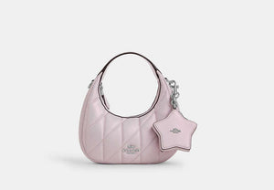 Signature Bag Charm - Silver/PINK