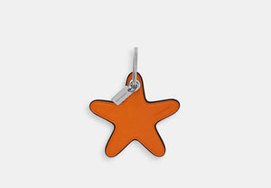 Star Bag Charm - Silver/BRIGHT MANDARIN