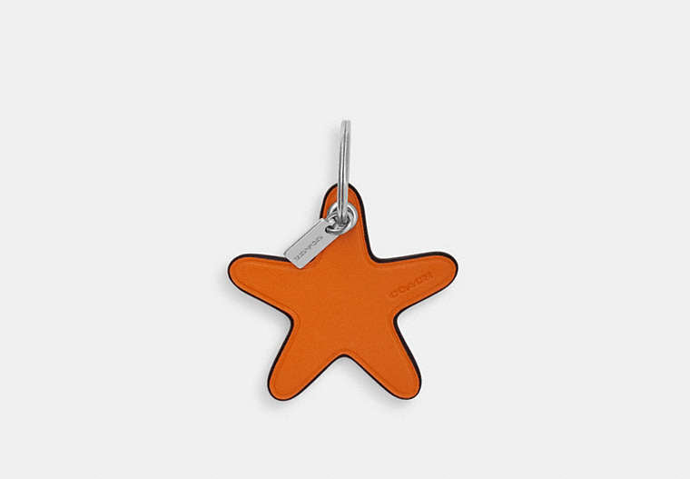 Star Bag Charm - Silver/BRIGHT MANDARIN