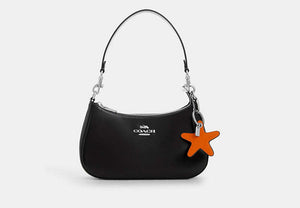 Star Bag Charm - Silver/BRIGHT MANDARIN