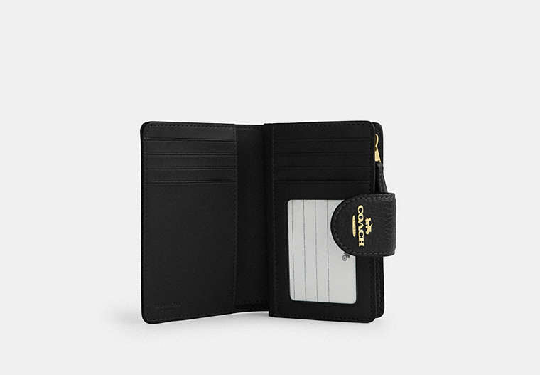 Medium Corner Zip Wallet - Gold/Black