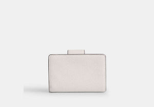 Medium Corner Zip Wallet - Gold/Chalk