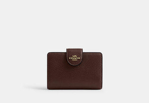 Medium Corner Zip Wallet - Gold/Maple