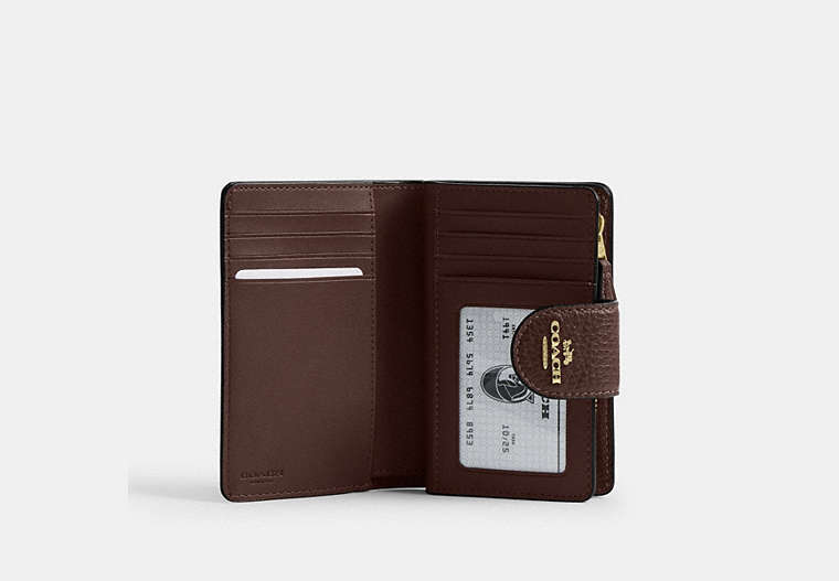 Medium Corner Zip Wallet - Gold/Maple