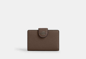 Medium Corner Zip Wallet - Gunmetal/Dark Stone