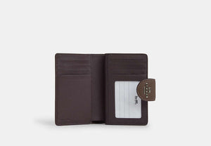 Medium Corner Zip Wallet - Gunmetal/Dark Stone