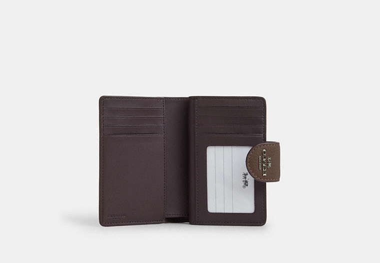 Medium Corner Zip Wallet - Gunmetal/Dark Stone