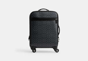 Wheeled Carry On In Signature Canvas - Charcoal