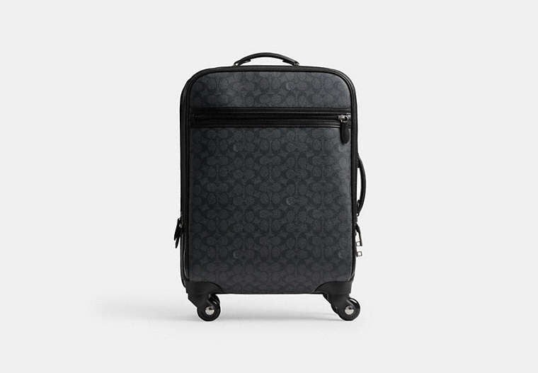 Wheeled Carry On In Signature Canvas - Charcoal