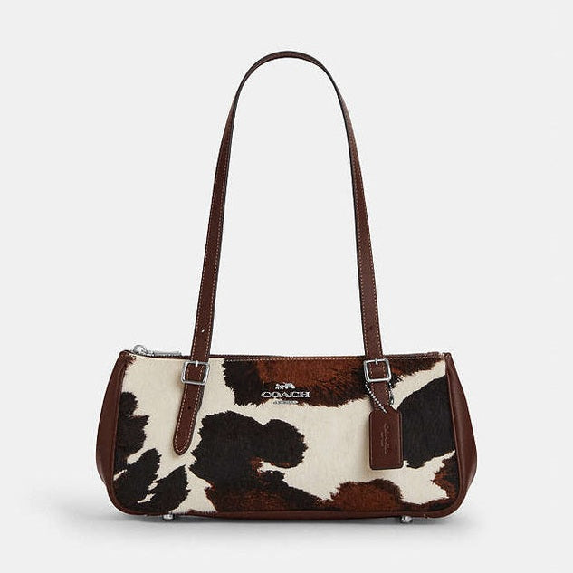Coach Asher Shoulder Bag With Cow Print Cow Printed Haircalf-Sv-Cow Multi