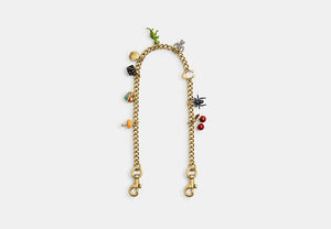 Chain Strap With Charms - Brass/Multi