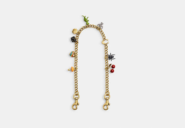 Short Pearl Strap - Brass/Multi