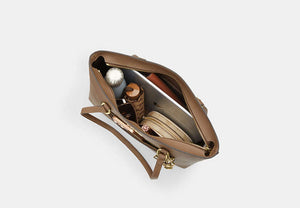 Station Tote Bag - Gold/Dark Stone