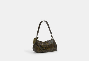 Ashton Bag With Snake Print - Gunmetal/Olive Multi