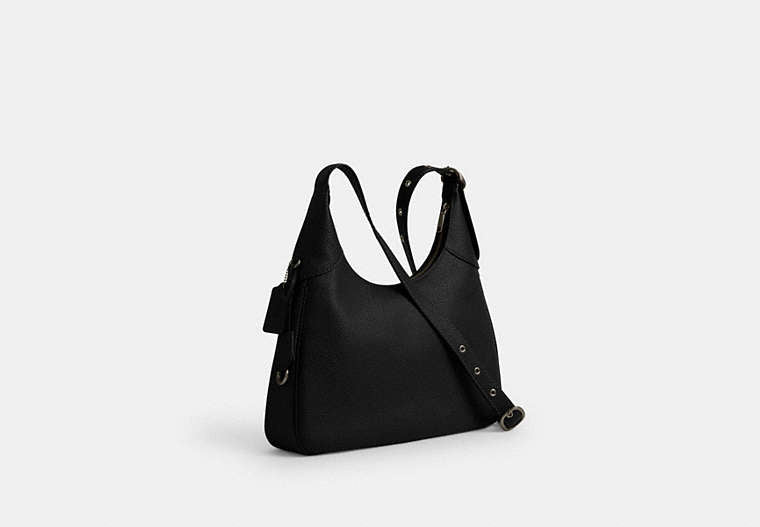 Ella Shoulder Bag - Gunmetal/Black