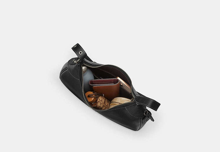 Ella Shoulder Bag - Gunmetal/Black