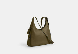 Ella Shoulder Bag - Gunmetal/Olive