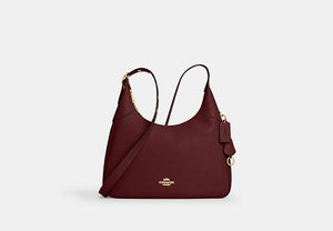 Ella Shoulder Bag - Gold/Maroon