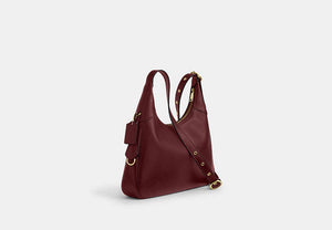 Ella Shoulder Bag - Gold/Maroon