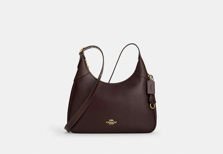 Ella Shoulder Bag - Gold/Espresso