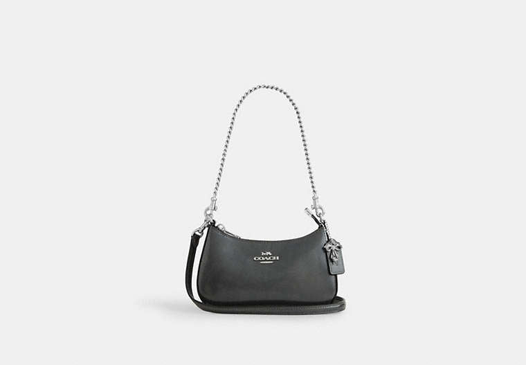 Teri Mini Crossbody Bag - Silver/METALLIC GUNMETAL