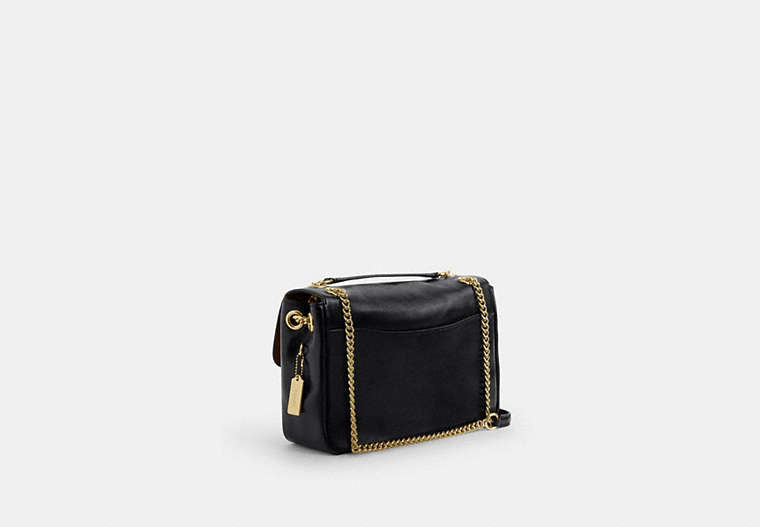 Elodie Crossbody Bag In Signature Canvas - Gold/Walnut/Black