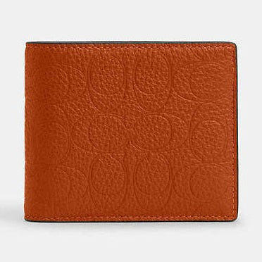 Coach 3 In 1 Wallet In Signature Leather Pebbled Leather-Qb-Toffee