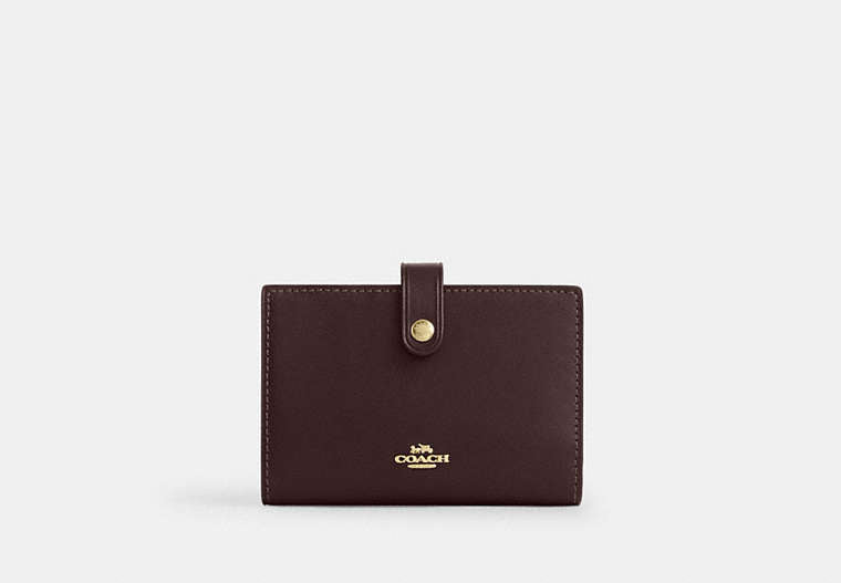 2-In-1 Wallet In Signature Chenille - Gold/Espresso