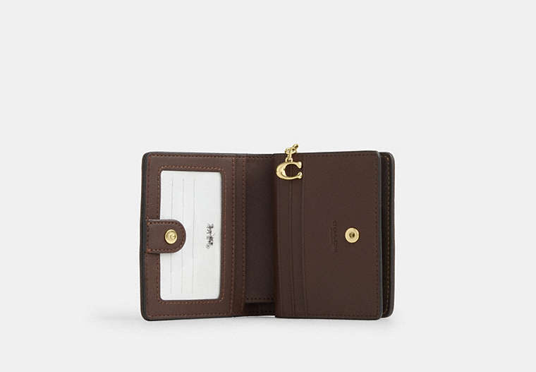 Snap Wallet In Signature Chenille - Gold/Truffle