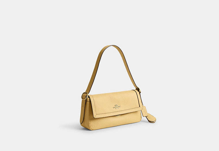 Etta Small Flap Shoulder Bag - Gold/Soft Yellow