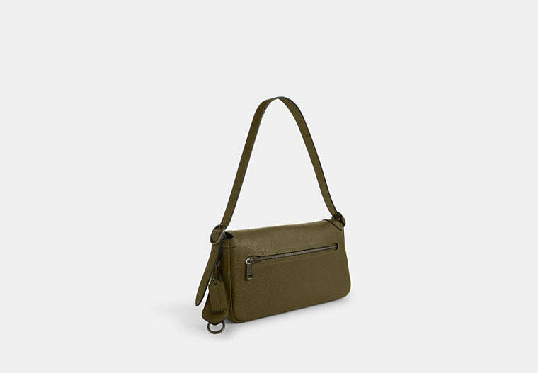 Etta Small Flap Shoulder Bag - Gunmetal/Olive
