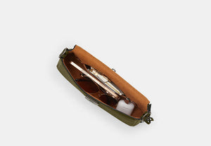 Etta Small Flap Shoulder Bag - Gunmetal/Olive