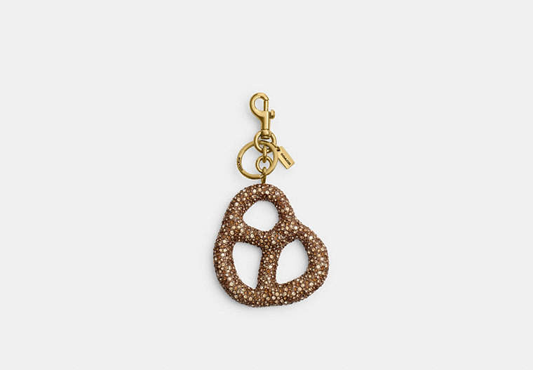 Signature Bag Charm - Brass/Brown