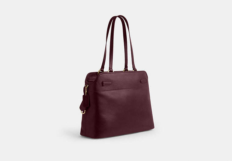 Easton Tote Bag - Gold/Dark Wine