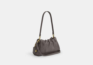 Faye Shoulder Bag With Quilting - Gold/Slate