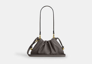 Faye Shoulder Bag With Quilting - Gold/Slate