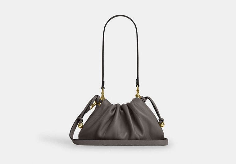 Faye Shoulder Bag With Quilting - Gold/Slate