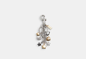Signature Bag Charm - Silver/MULTI