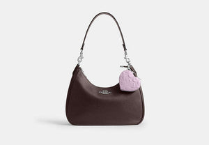 Signature Bag Charm - Silver/LIGHT VIOLET