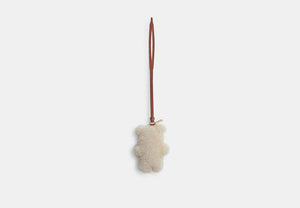 Signature Bag Charm - Brass/Beige
